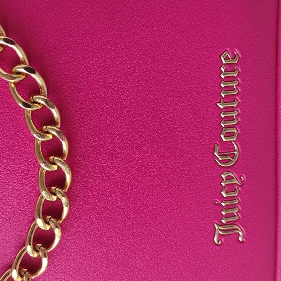 Juicy Couture Hot Pink Chain Shoulder Bag - Picture 9 of 16